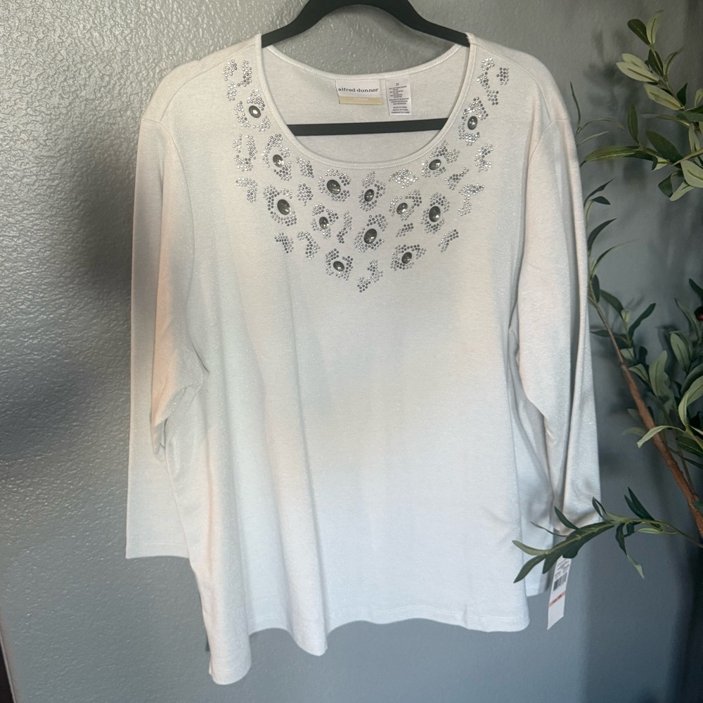 Alfred Dunner Embellished Blouse
